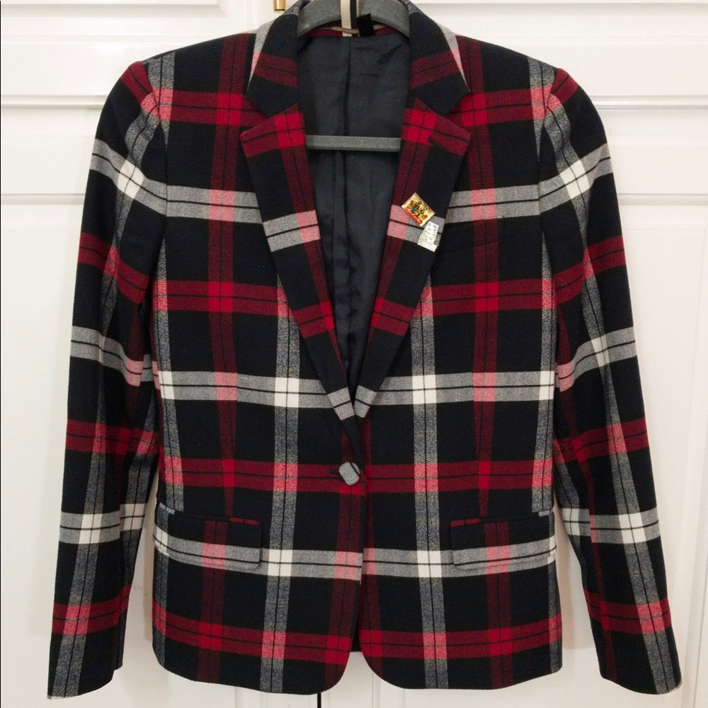 Plaid women’s Blazer from Topshop, size 2